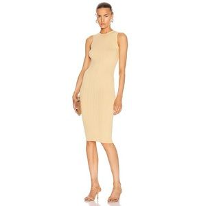 Elegant Tan Midi Dress by REMAIN New with Tags